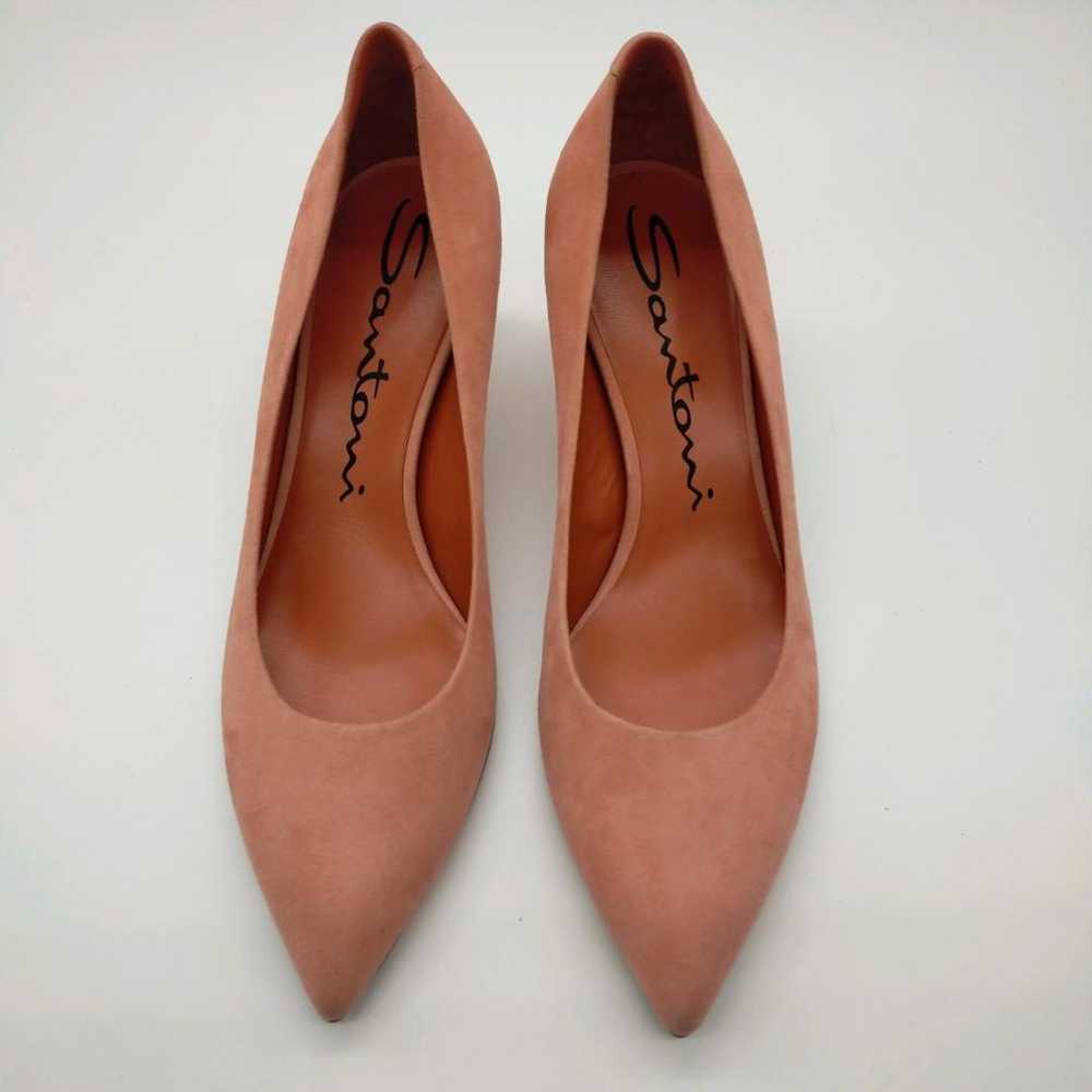 Unused Santoni Pumps 24 Pink Pointed Toe - image 2