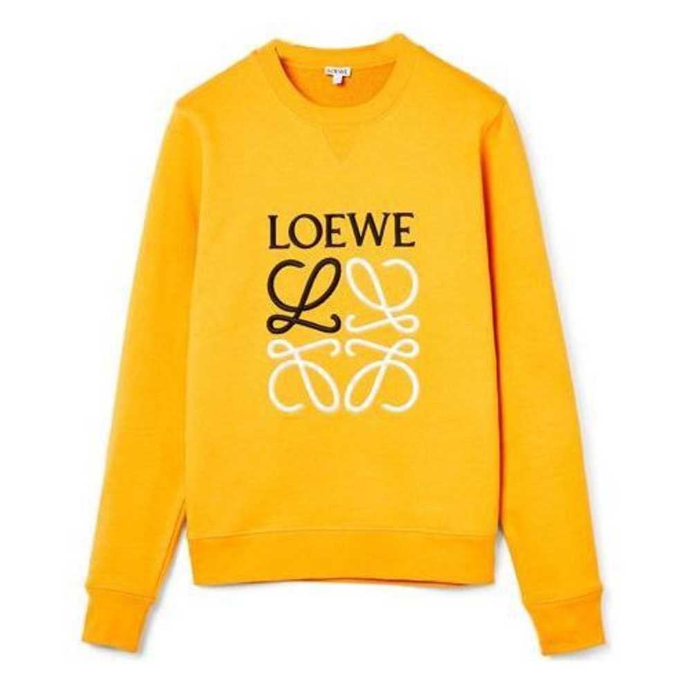 Loewe Loewe Anagram Logo Embroidered Cotton Pullo… - image 1