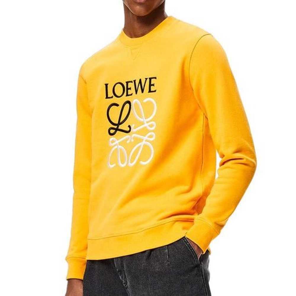 Loewe Loewe Anagram Logo Embroidered Cotton Pullo… - image 2