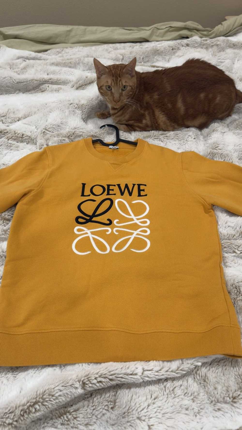 Loewe Loewe Anagram Logo Embroidered Cotton Pullo… - image 5