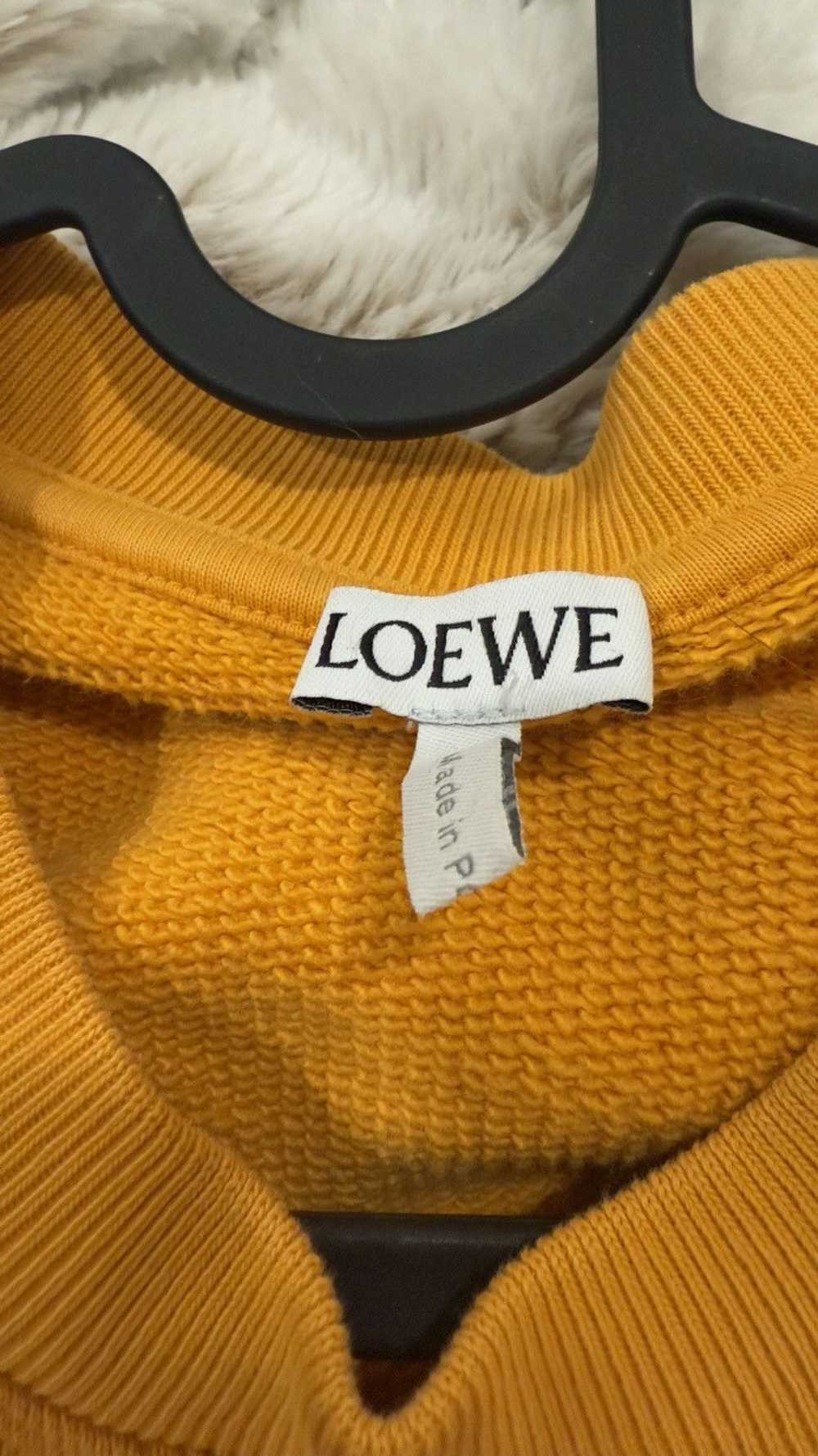 Loewe Loewe Anagram Logo Embroidered Cotton Pullo… - image 8