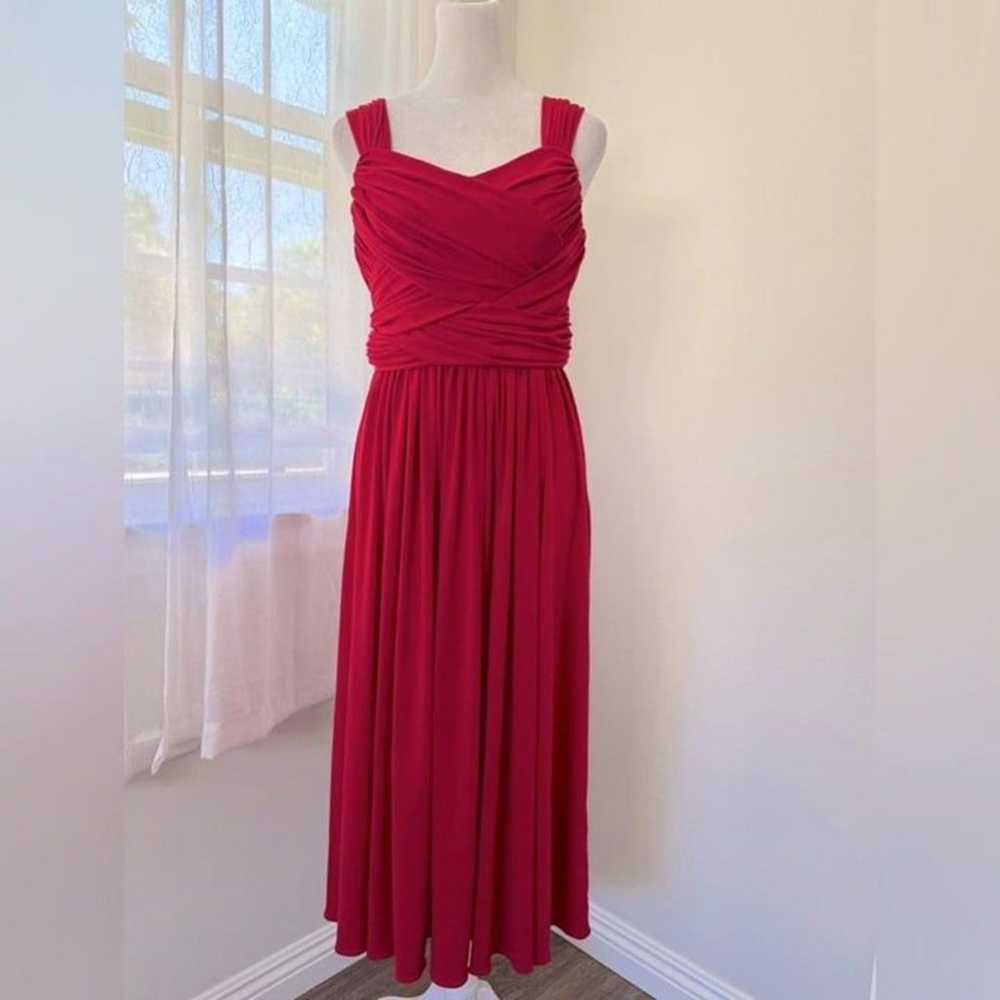 Suzi Chin for Maggy Boutique Red Sleeveless Dress - image 3