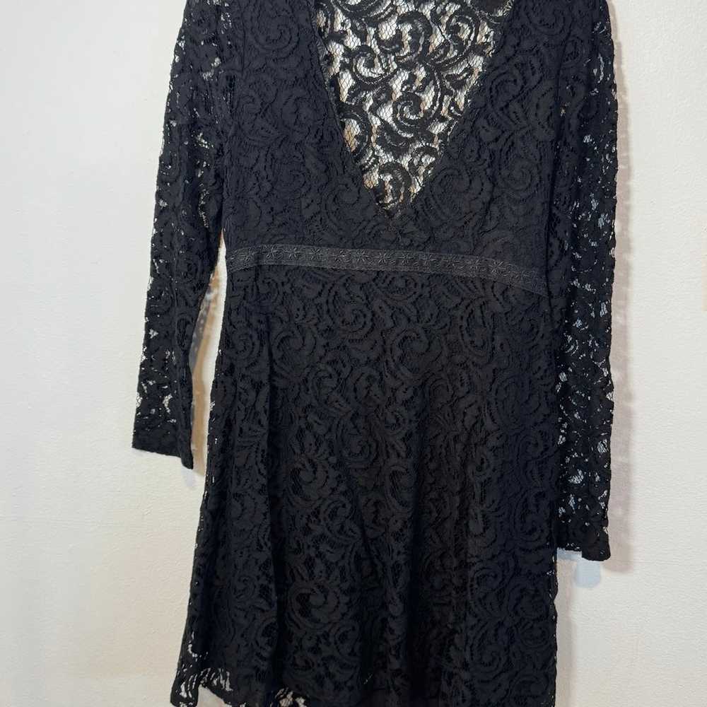 Kimchi Blue Black Vixen Lace Long Sleeve - image 2