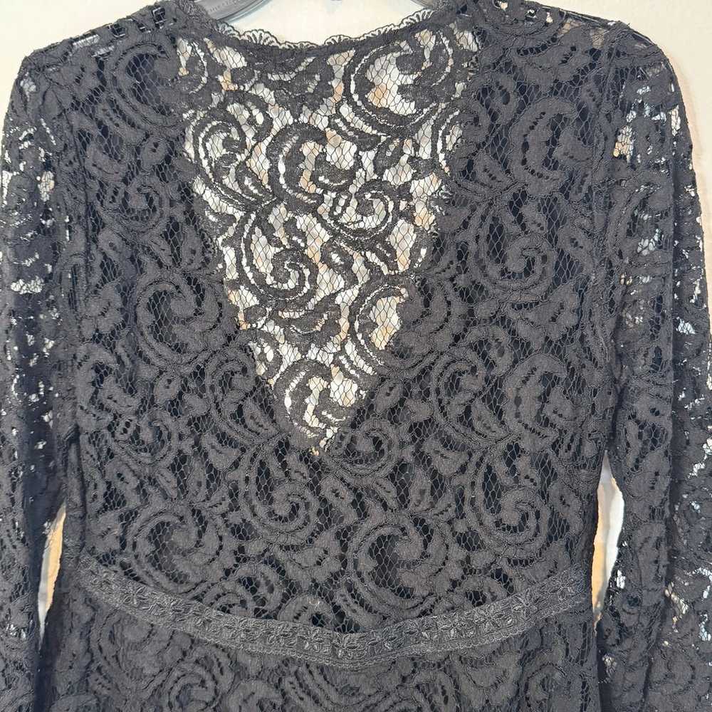 Kimchi Blue Black Vixen Lace Long Sleeve - image 7