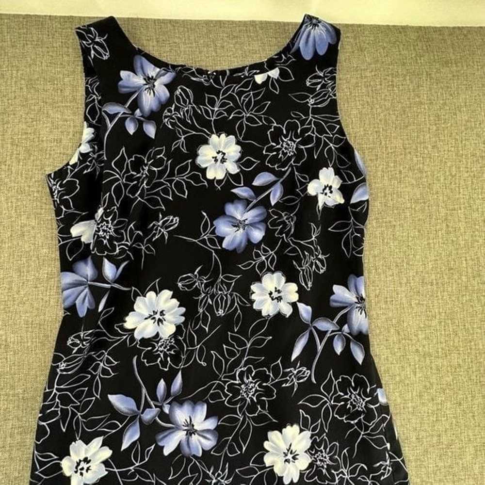 Dressbarn Floral Maxi Dress Sleeveless Polyester … - image 2