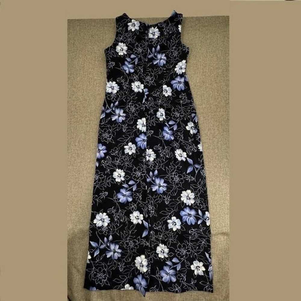 Dressbarn Floral Maxi Dress Sleeveless Polyester … - image 7