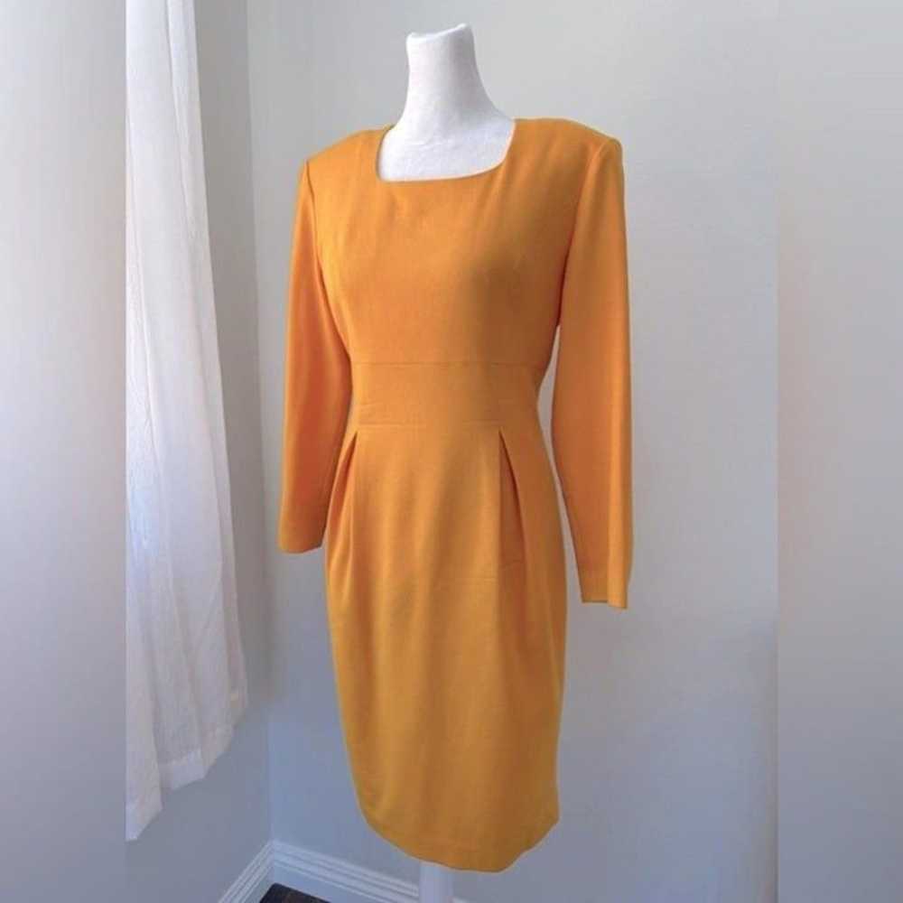 Vintage ‘90s Gillian Golden Yellow Square Neck Bo… - image 1