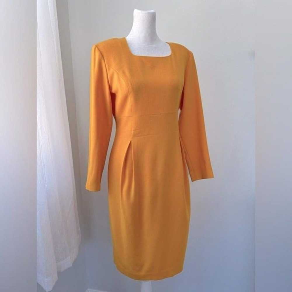 Vintage ‘90s Gillian Golden Yellow Square Neck Bo… - image 2