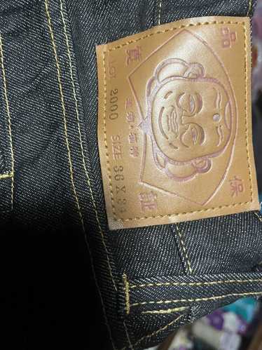 Evisu Evisu jeans with purple flower print - image 1