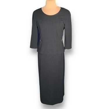 Vintage Nicole Studio Dress Black Scoop Neckline … - image 1