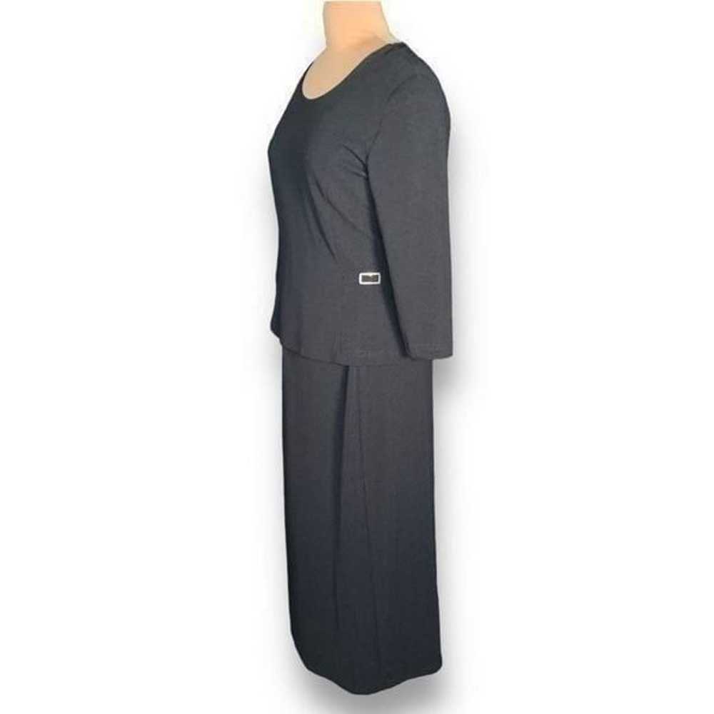 Vintage Nicole Studio Dress Black Scoop Neckline … - image 6