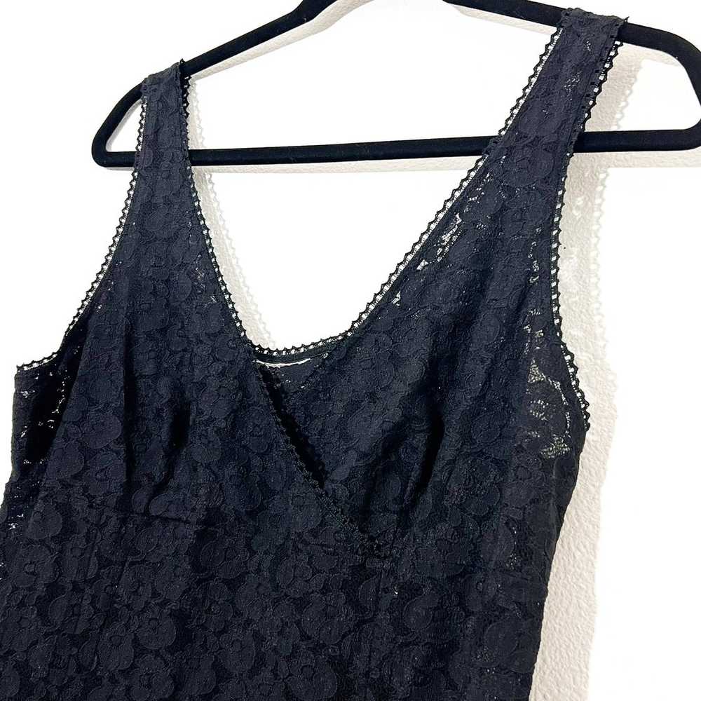 Unbranded Lace Babydoll Dress Womens M Sheer Dark… - image 2