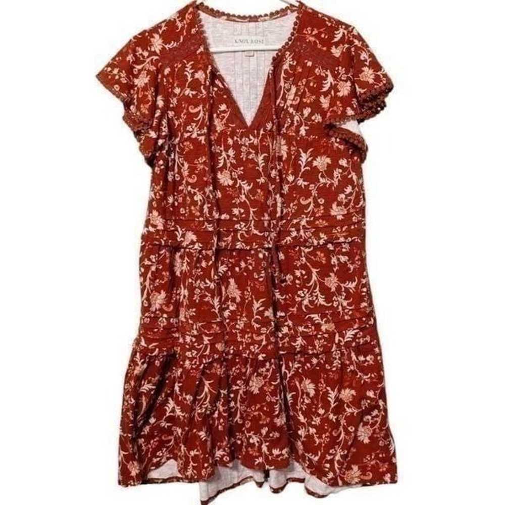 Knox Rose Women's Floral Print Tiered Mini Dress … - image 2