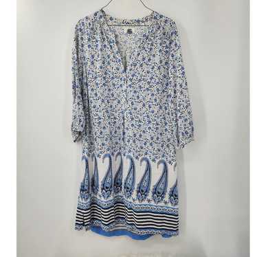 OLD NAVY Blue Floral Dress Womens Size Large L Sp… - image 1