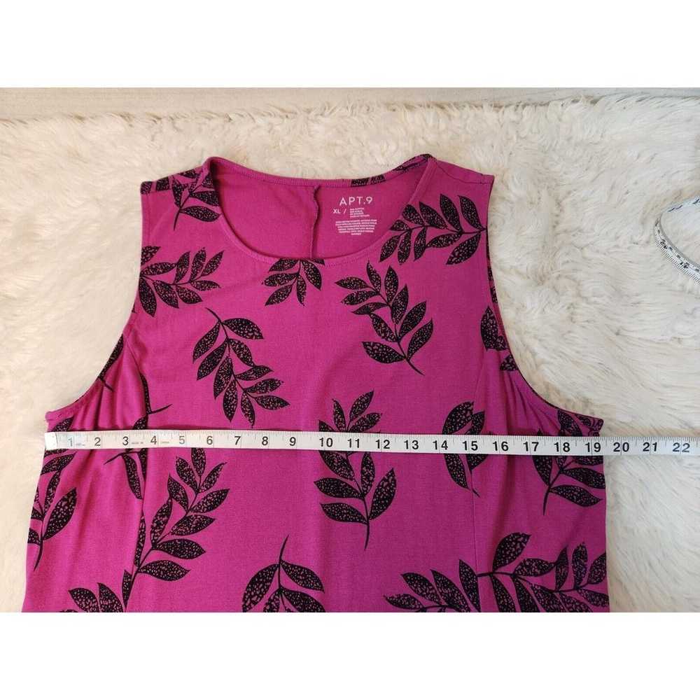 Apt 9 Womens Fushia Pink Floral Sleeveless Casual… - image 4