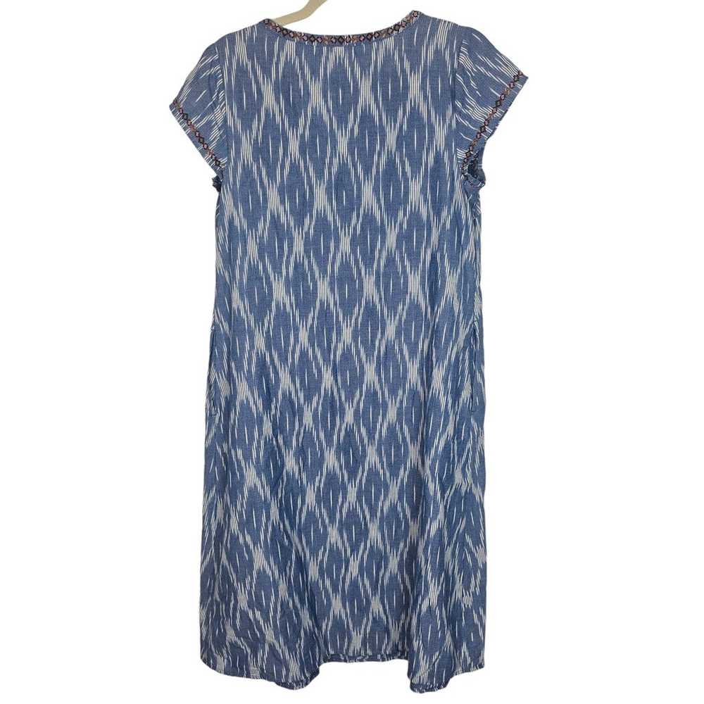 J. Jill Dress Mini Dress Tunic Dress Ikat Print D… - image 8