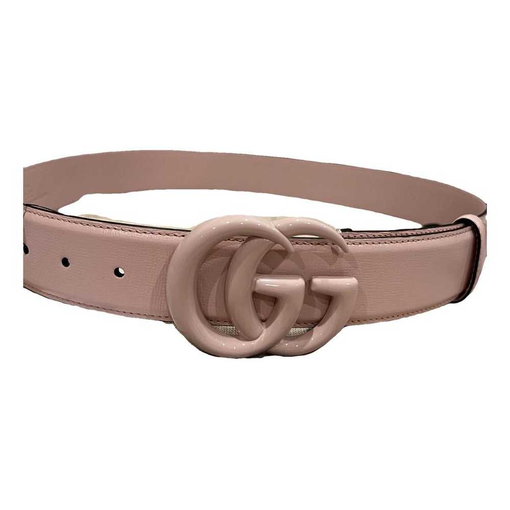 Gucci Gg Buckle leather belt - image 1