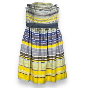 Anthropologie Maeve Dress Striped Strapless Struc… - image 1