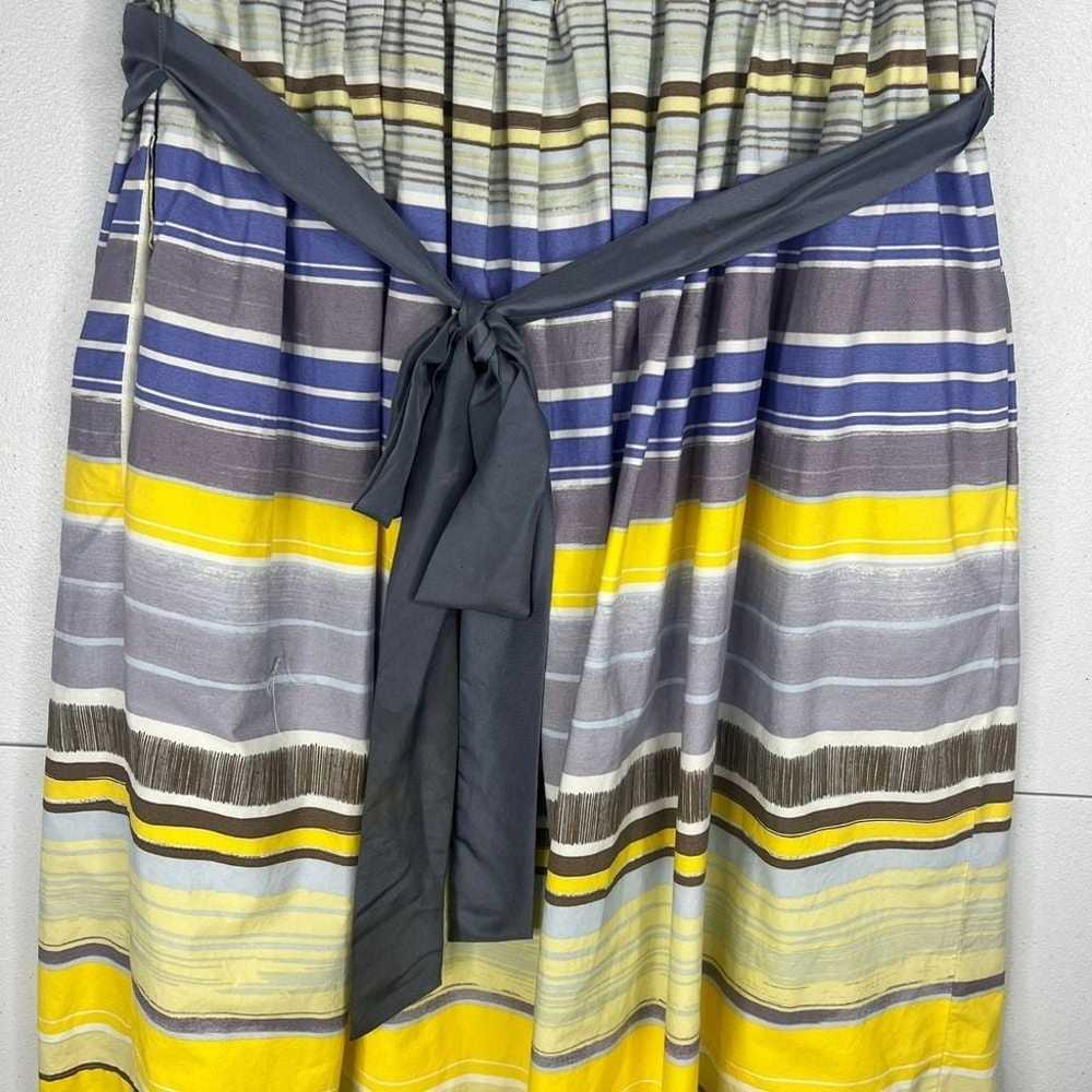 Anthropologie Maeve Dress Striped Strapless Struc… - image 9