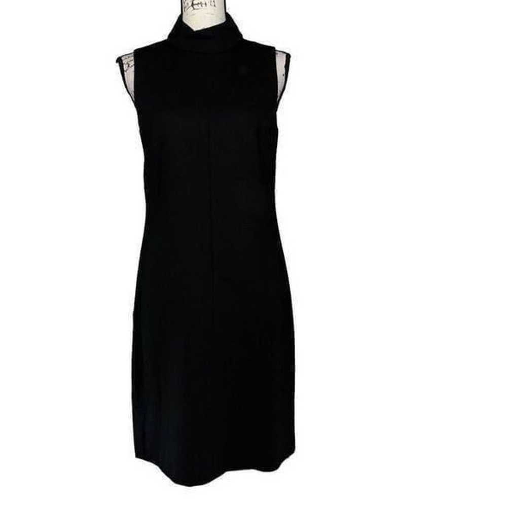 J. Crew black high collar sleeveless dress 6 - image 1