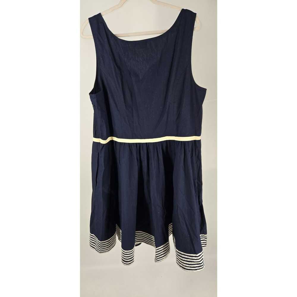 eShakti Navy Sailor Striped Sleeveless Dress Wome… - image 2