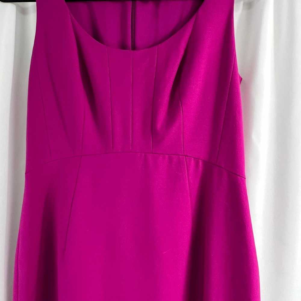 Ann Taylor Fuchsia Scoop Neck Fitted Dress Women … - image 5