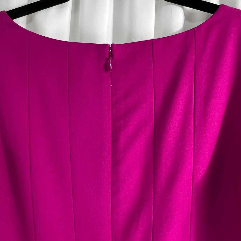 Ann Taylor Fuchsia Scoop Neck Fitted Dress Women … - image 7