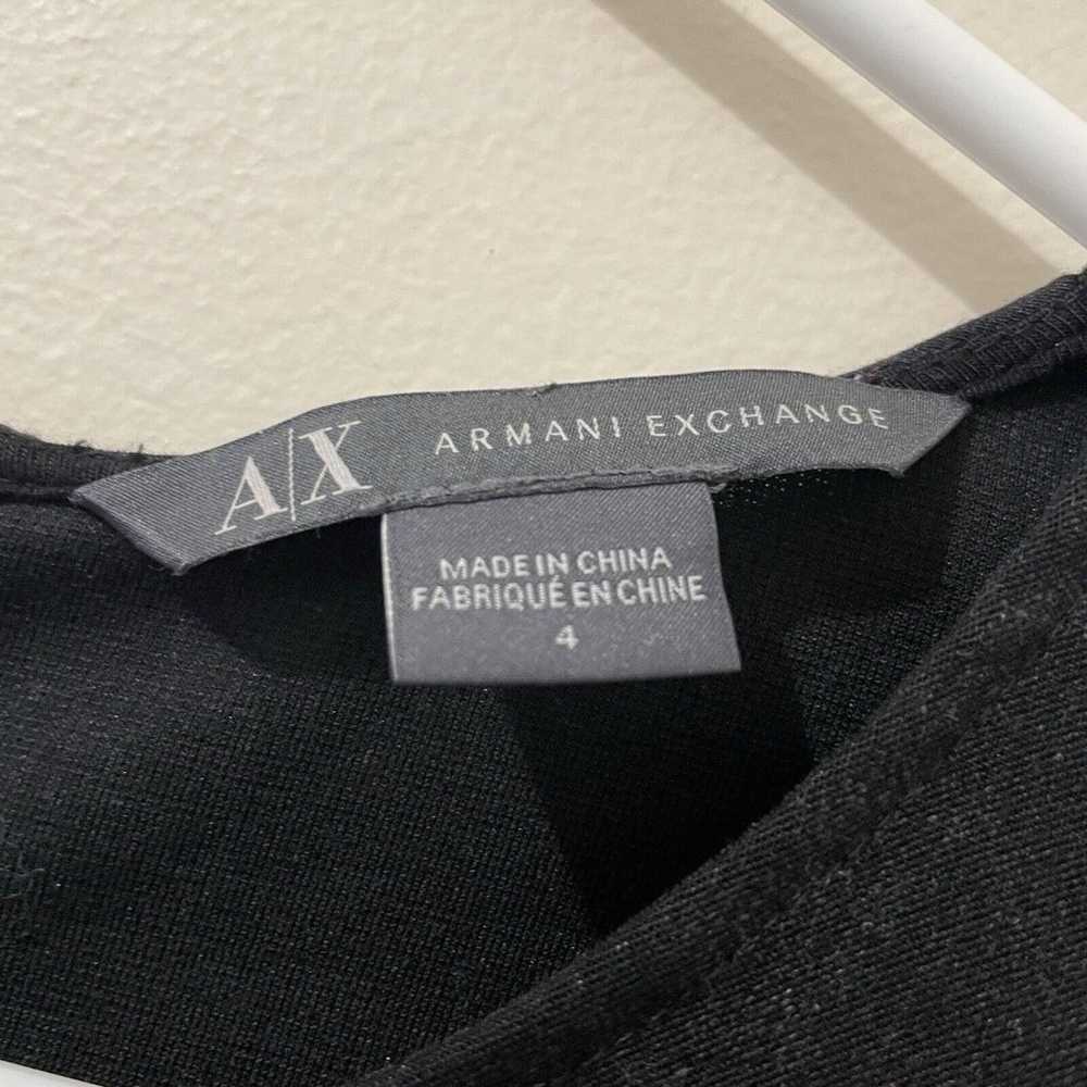 A/X ARMANI EXCHANGE Black Form Fitting Long Sleev… - image 5