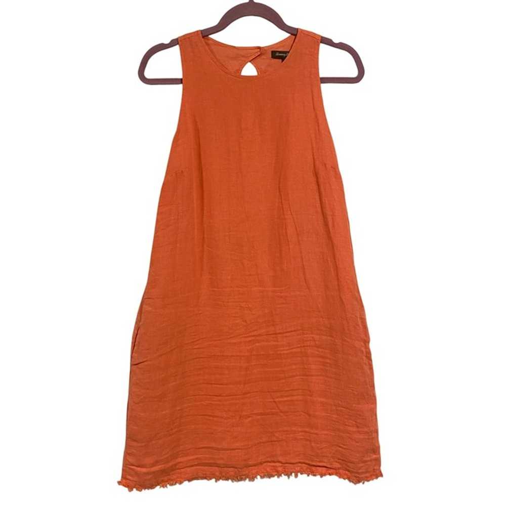 Tommy Bahama Linen Shift Salmon Dress Size S - image 1