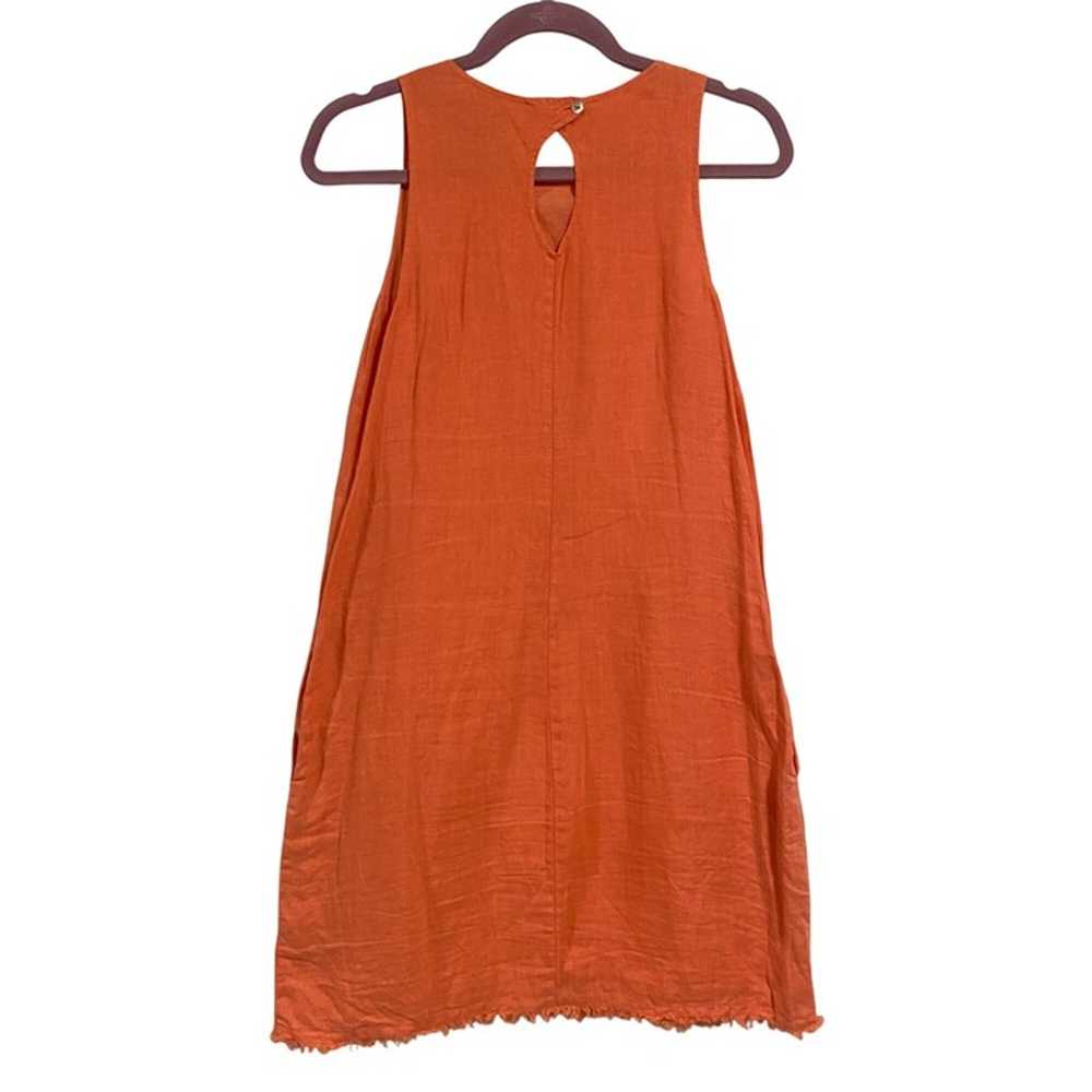 Tommy Bahama Linen Shift Salmon Dress Size S - image 7