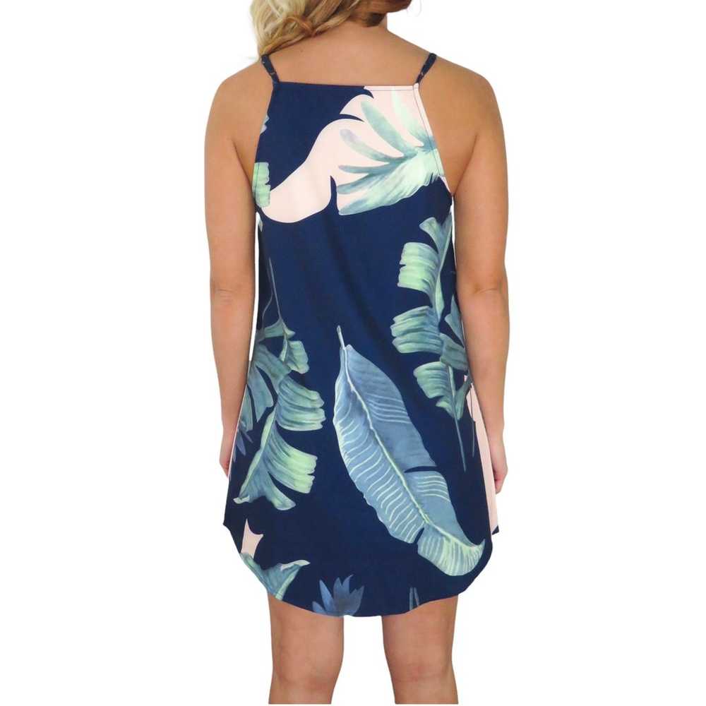 ASOS Tropical Palm Leaf Mini Dress Small - image 2