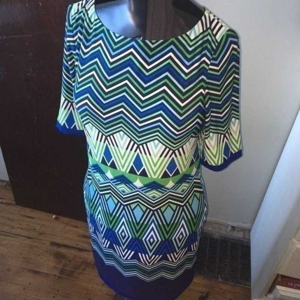 Eliza J chevron size 8 Dress - image 1