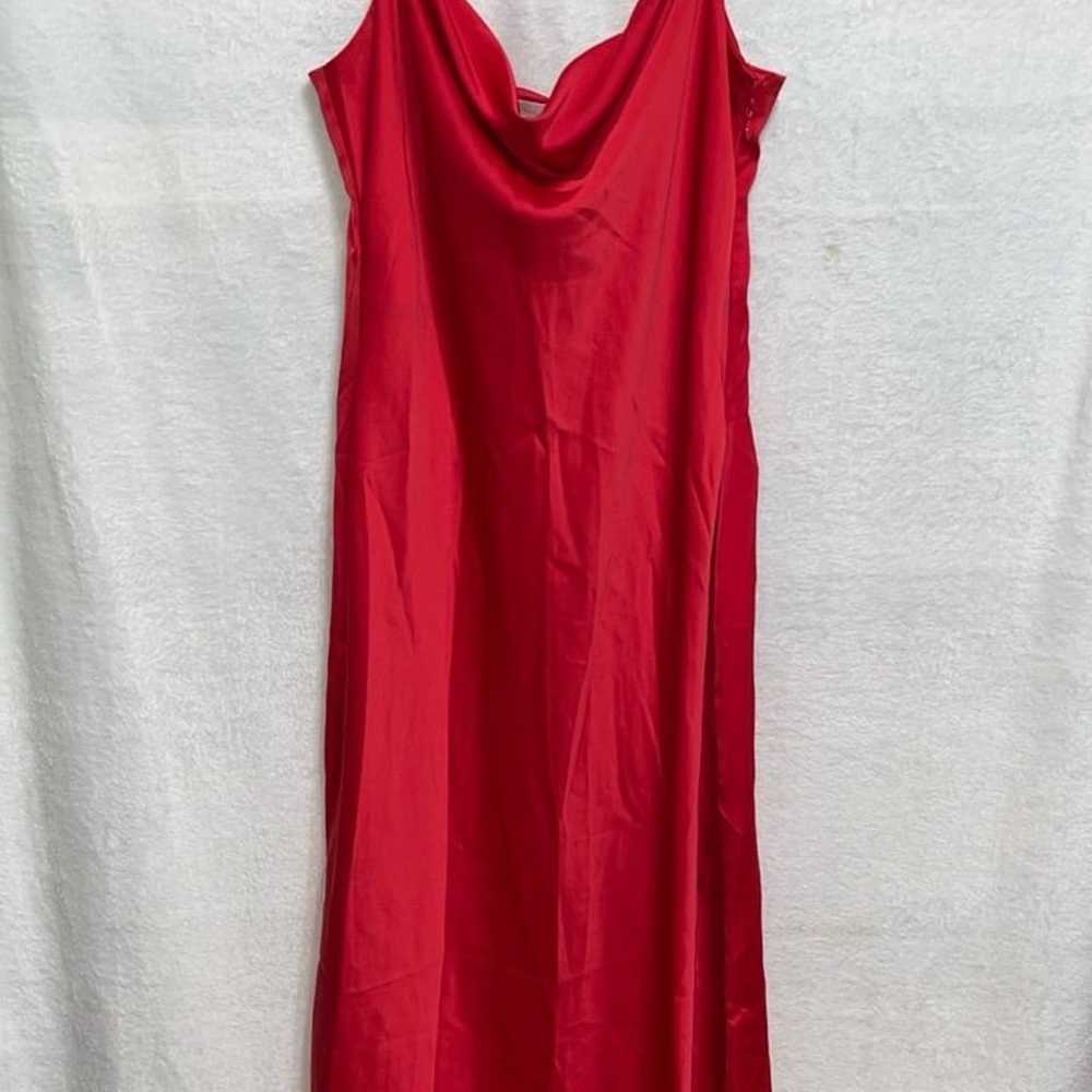 Urban Outfitters Mallory Cowl Neck Slip Dress Sil… - image 4