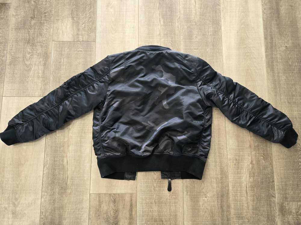 Alpha Industries Black Camo Bomber Jacket W/ Remo… - image 4