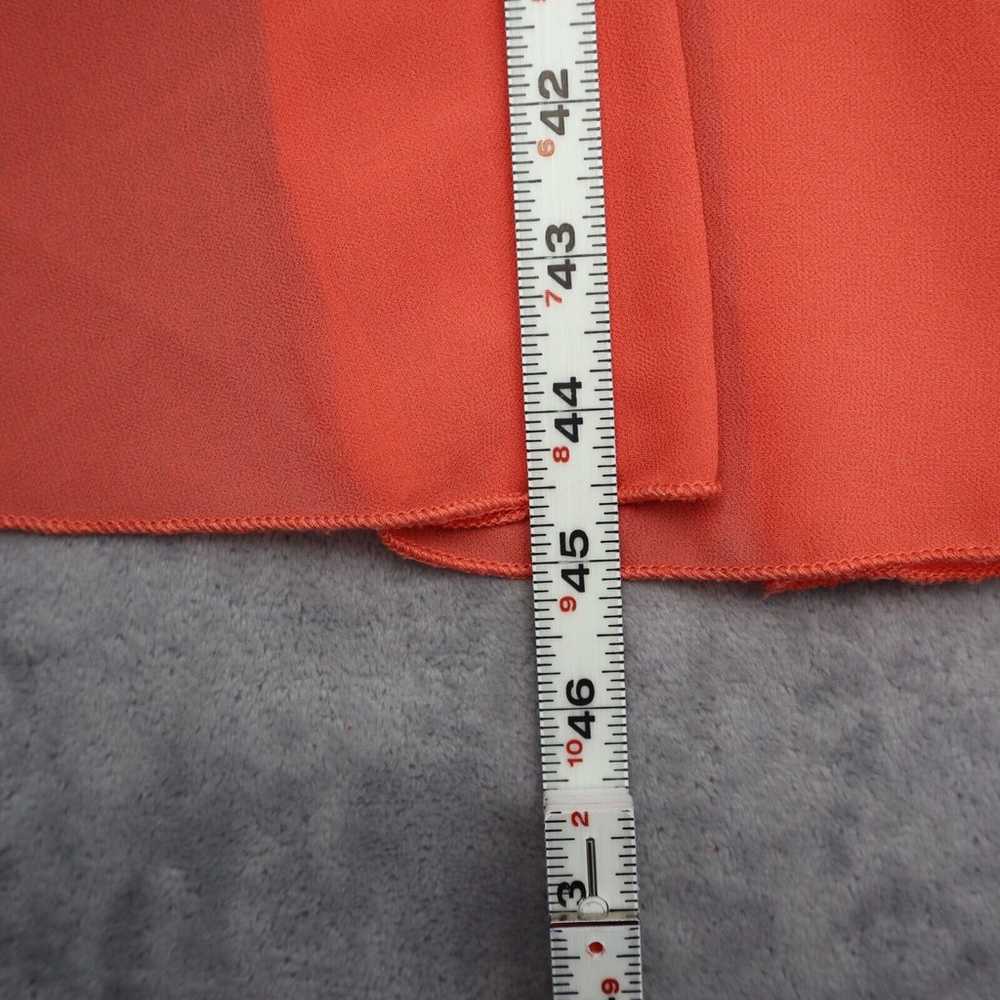 Casting L A Dress Womens M Black Orange High Low … - image 4