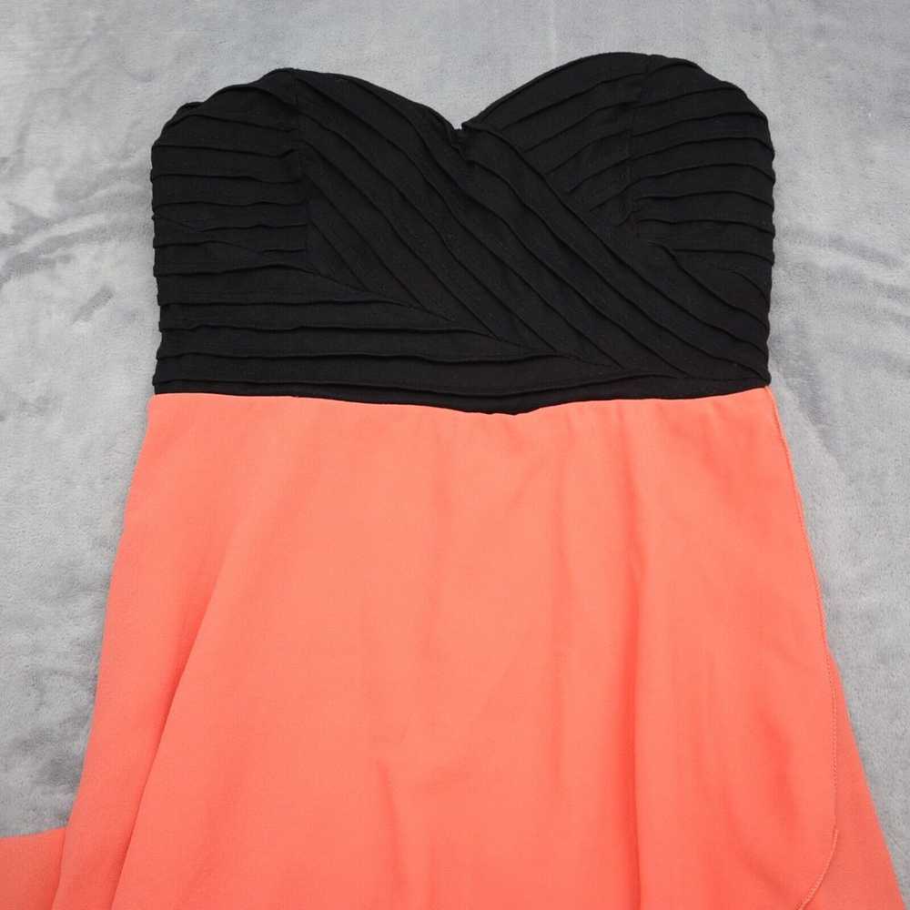 Casting L A Dress Womens M Black Orange High Low … - image 8