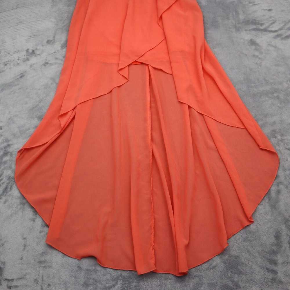 Casting L A Dress Womens M Black Orange High Low … - image 9