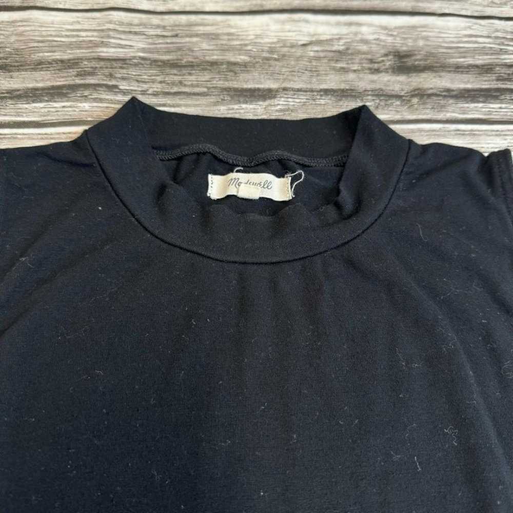 Madewell Women's Sleeveless Tank Top Black Mock N… - image 4