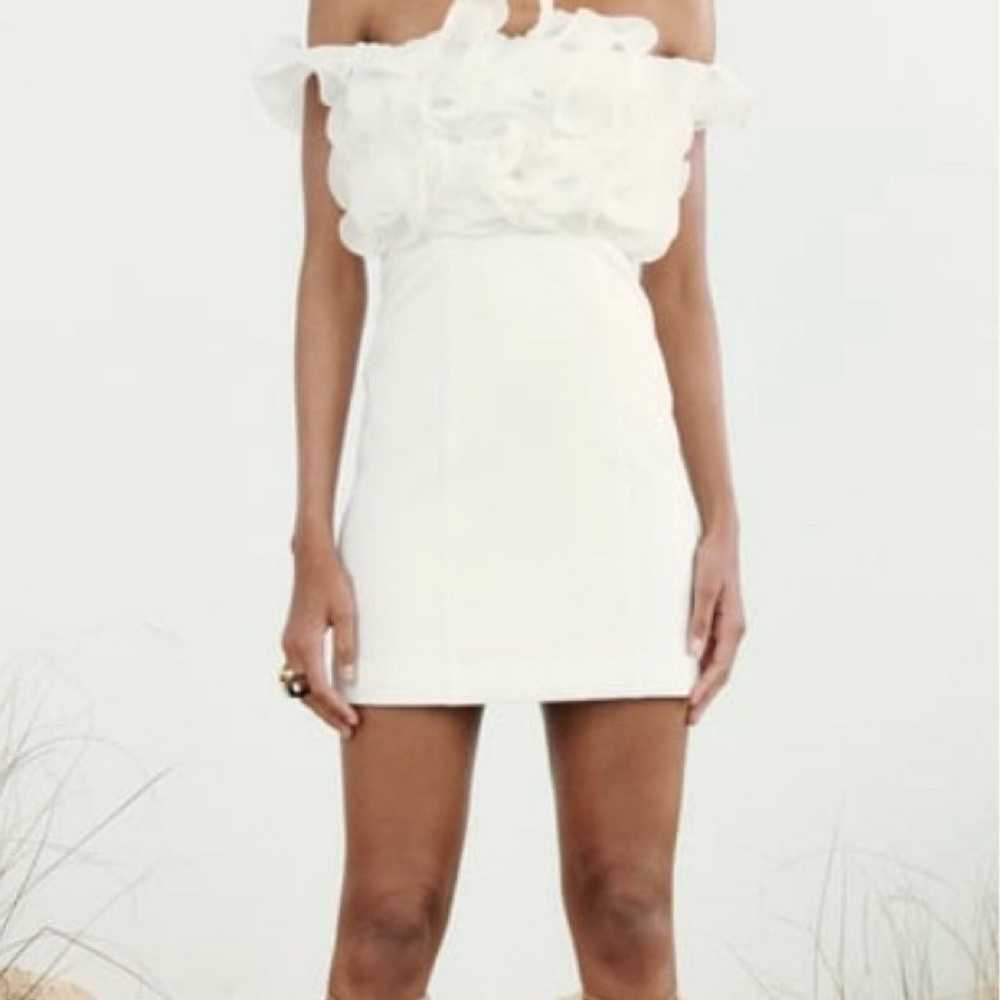 Pleated Ruffled MINI DRESS - image 1