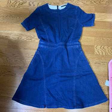 BARNYARDSTORM Short Sleeve Denim-look Dress Size 0 - image 1