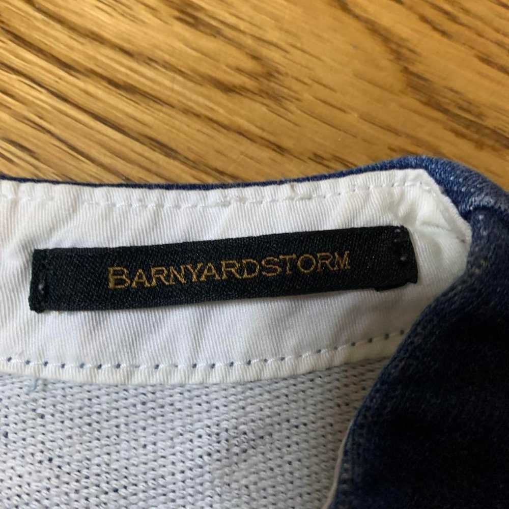 BARNYARDSTORM Short Sleeve Denim-look Dress Size 0 - image 2