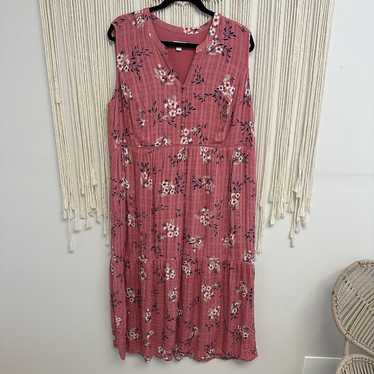 J Jill Boho floral dress XL