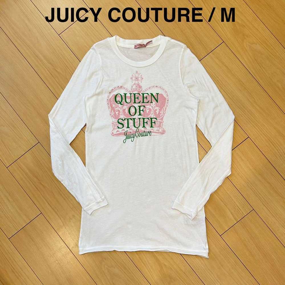 y2k JUICY COUTURE Logo Long Sleeve T-shirt Crown - image 1