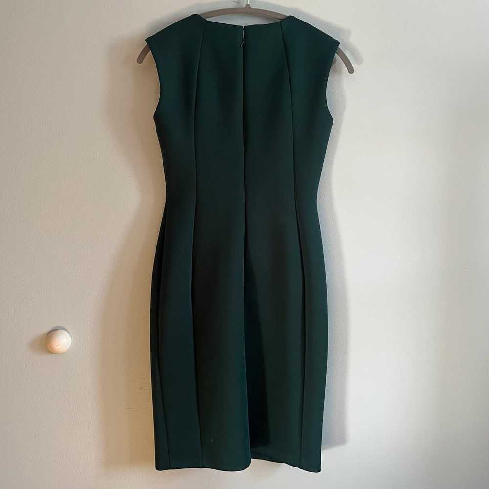 Formal Calvin Klein dress green w/ gold chain - image 2