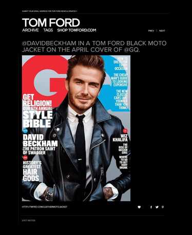 Tom Ford This Is the One – Ultimate TOM FORD David