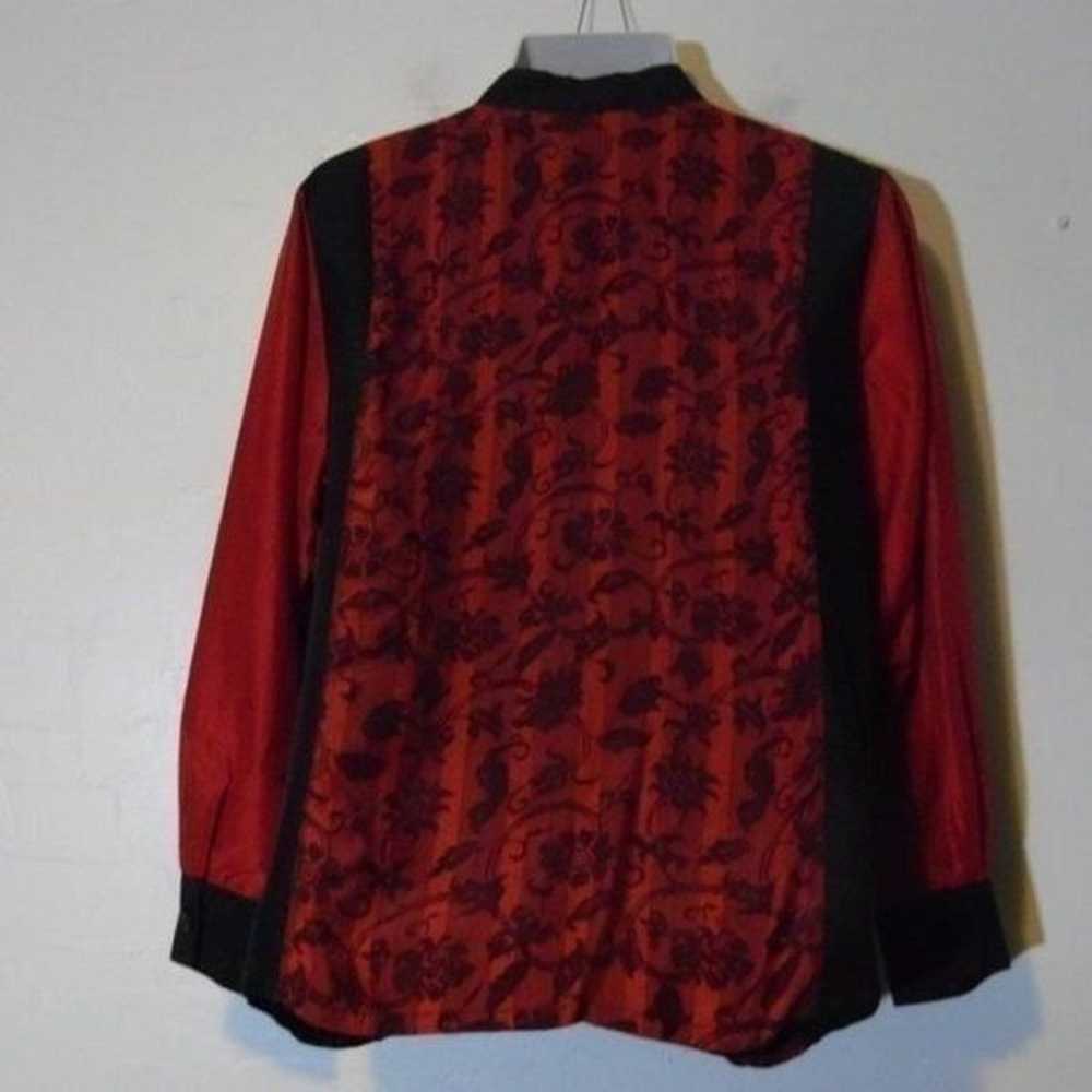 90s vintage Koos of Course silk blouse size L lar… - image 4