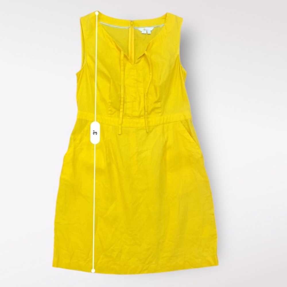 Boden Yellow Rae Linen Short Dress Size US 8 Prep… - image 4