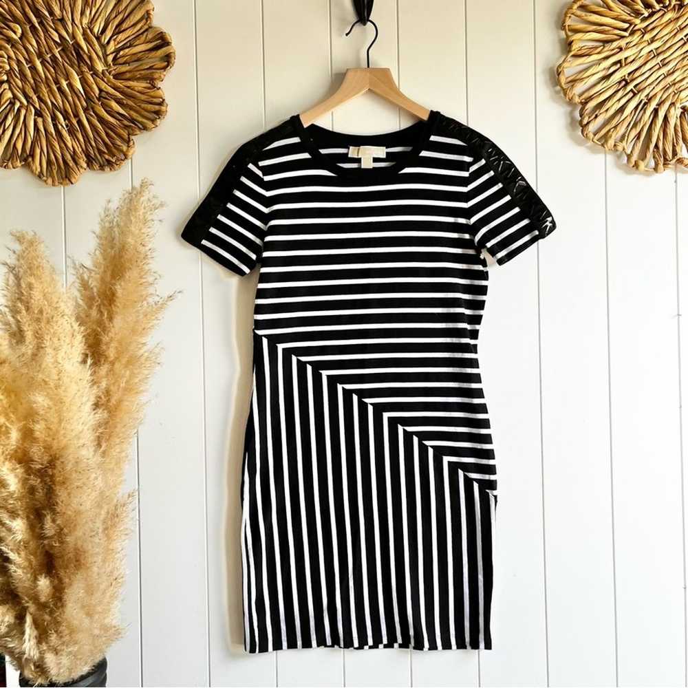 Michael Kors dress striped black and white MEDIUM - image 4