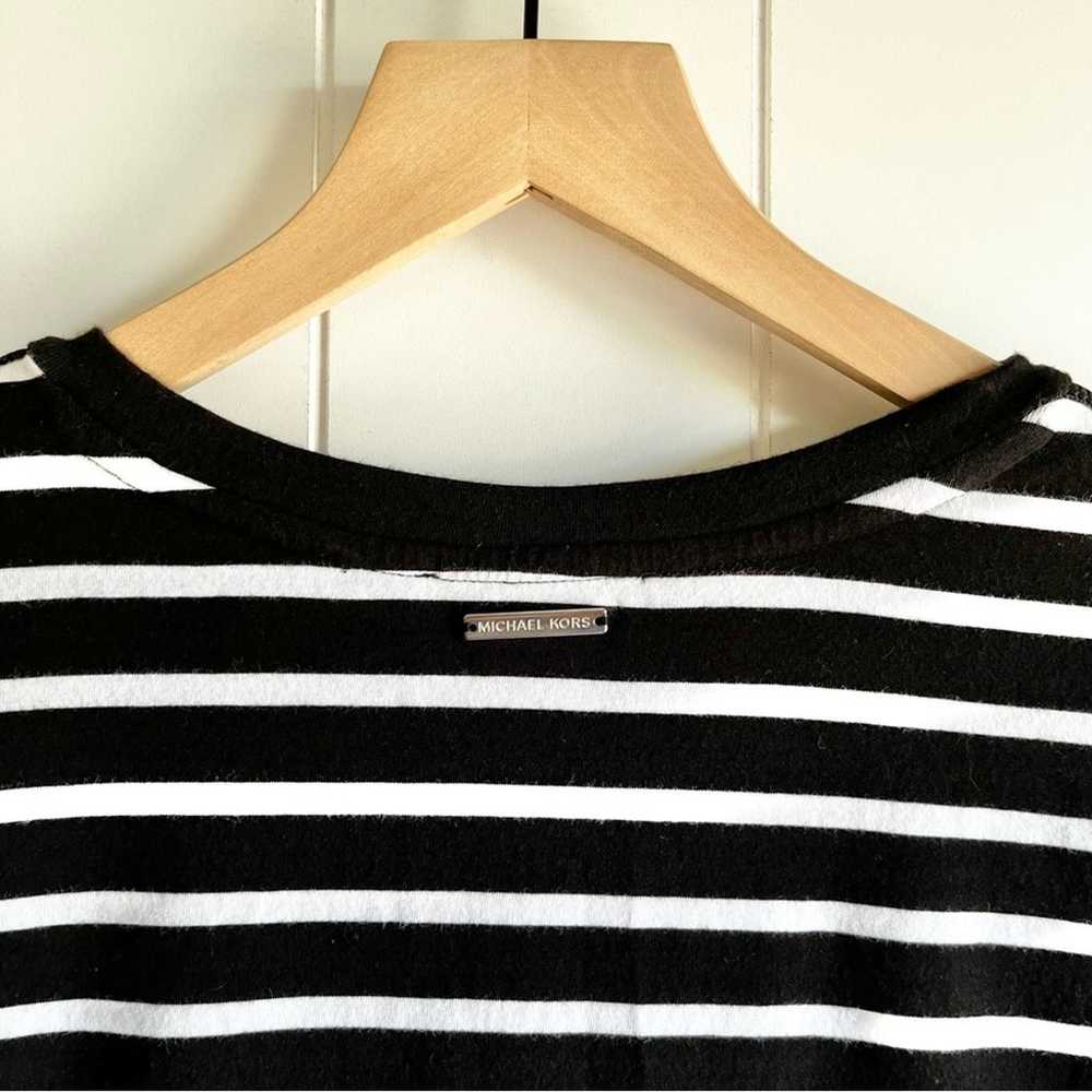 Michael Kors dress striped black and white MEDIUM - image 6