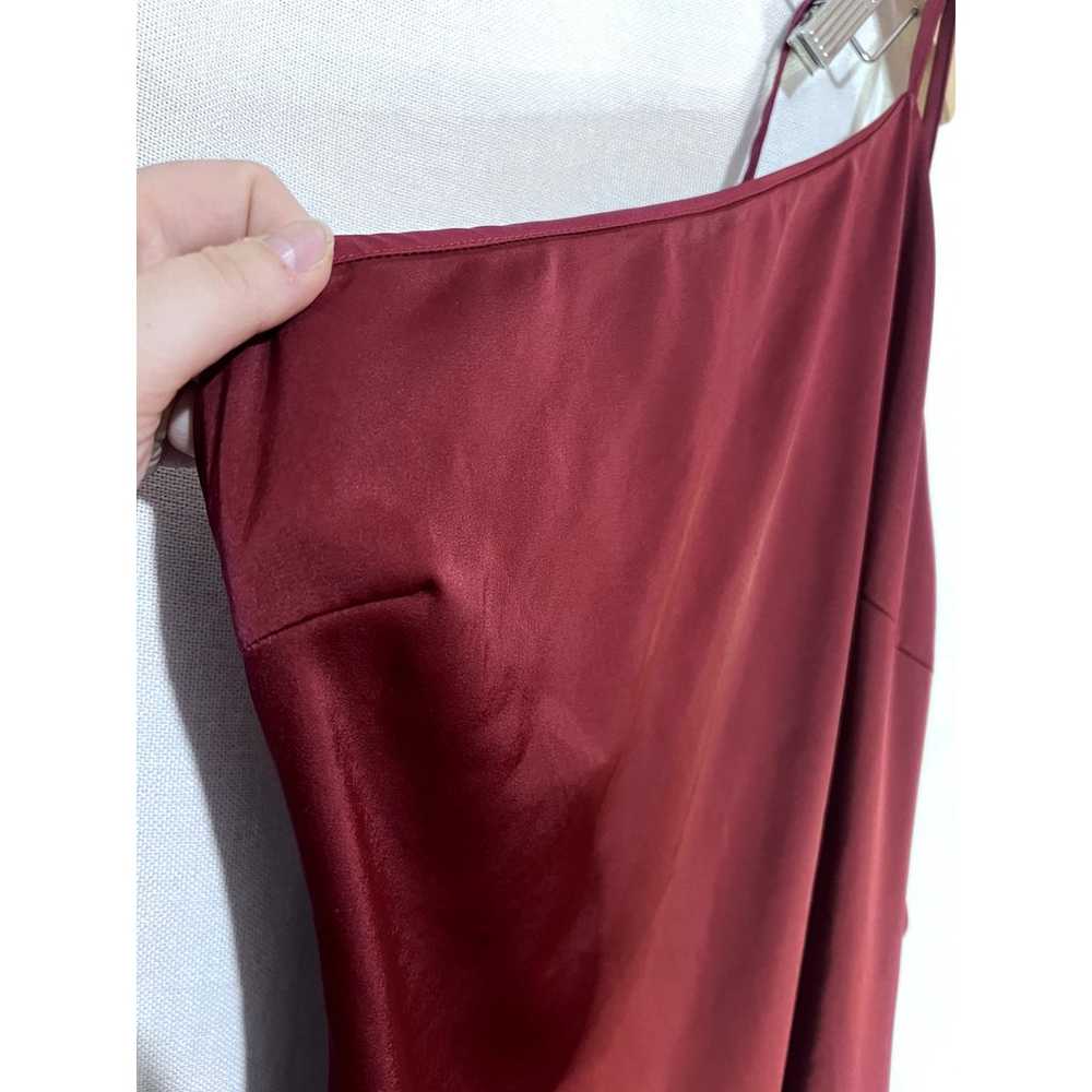 Lulu's Burgundy Dark Red One Shoulder Asymmetrica… - image 3